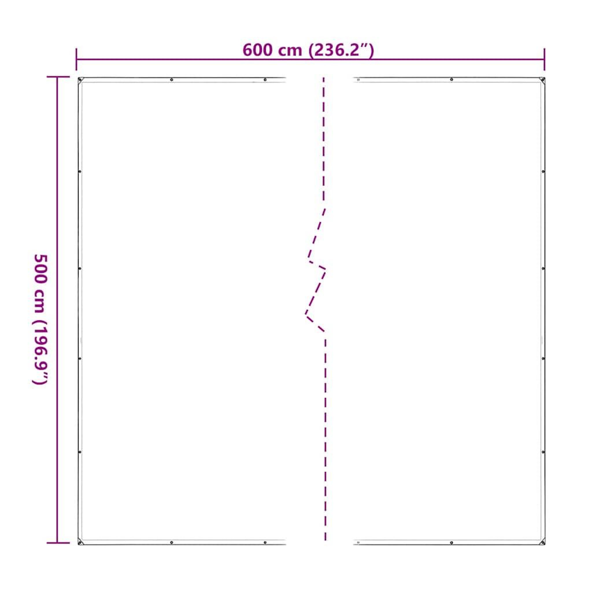 Voir la diapositive 6 : VIDAXL Bache transparente avec œillets 5x6 m polyethylene