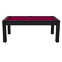 Voir la diapositive 1 : Paris Prix Table de Billard Convertible  Oregon  213cm Noir & Prune