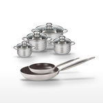 ELO Lot Poêles 24/32 cm & Faitouts 12/14/16/24 cm Elo Bistro Line