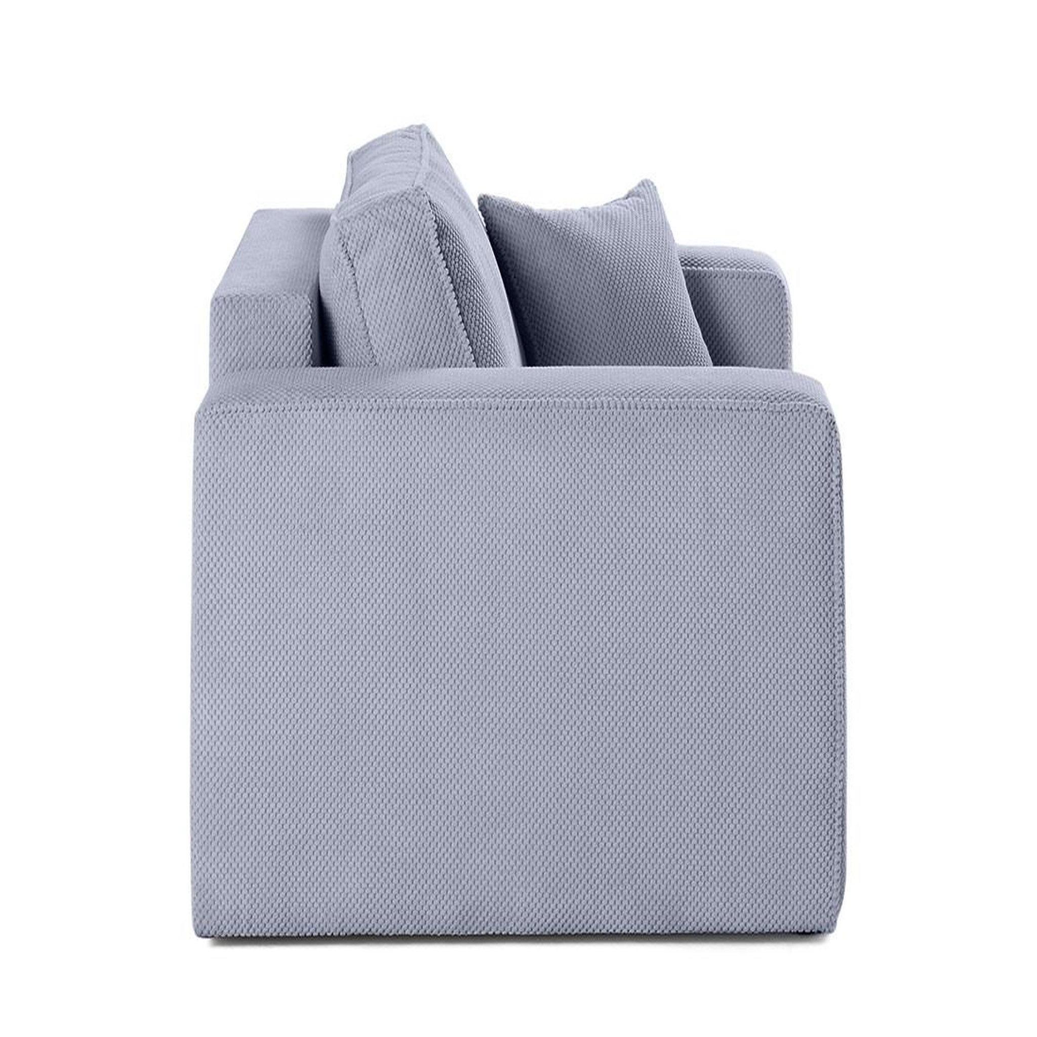 Voir la diapositive 2 : BEST MOBILIER Topaze - fauteuil - en velours texturé