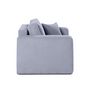 Voir la diapositive 2 : BEST MOBILIER Topaze - fauteuil - en velours texturé