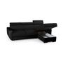 Voir la diapositive 3 : LISA DESIGN Dustin - canapé d'angle réversible - 4 places - convertible avec coffre - têtières réglables