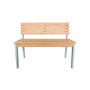 Voir la diapositive 3 : SWEEEK Banc de jardin enfant bois d'acacia 2 places vert de gris - Caroline