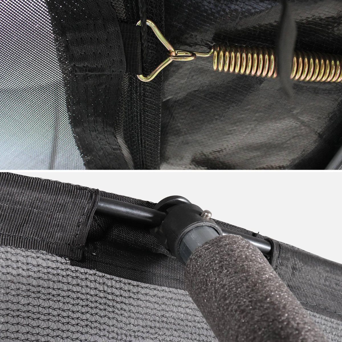 SWEEEK Trampoline rond Ø 305cm gris avec filet de protection intérieur - Mars Inner – Nouveau modèle - trampoline de jardin 3.05m 305 cm |Design | Qualité PRO | Normes EU