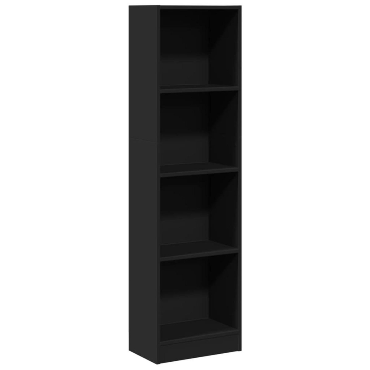 VIDAXL Bibliotheque noir 40x24x143 cm bois d'ingenierie