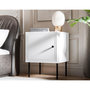 Voir la diapositive 6 : BEST MOBILIER Lavaggi - table de chevet - blanc - 45 cm