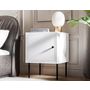 Voir la diapositive 6 : BEST MOBILIER Lavaggi - table de chevet - blanc - 45 cm