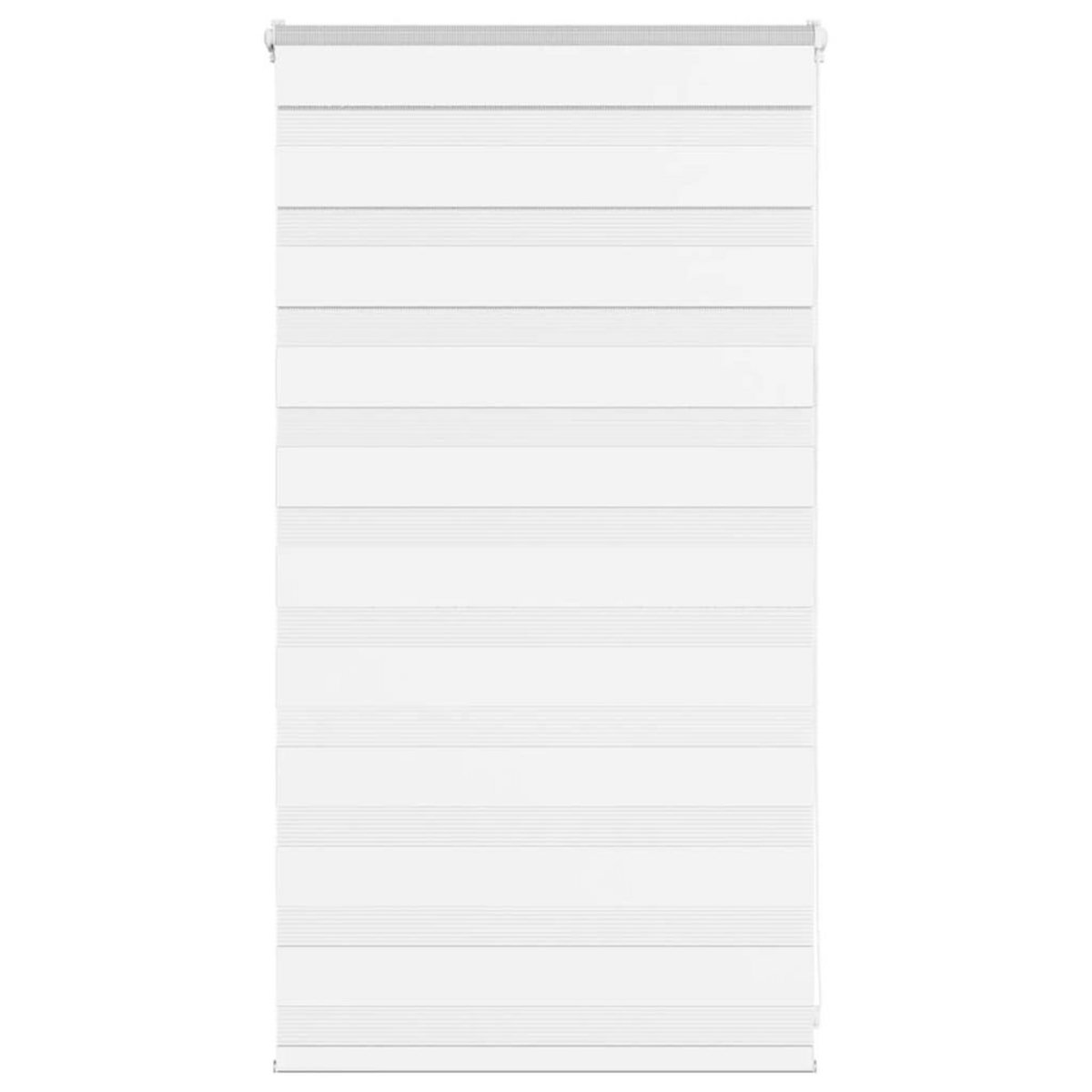 VIDAXL Store zebre blanc 70x100 cm largeur du tissu 65,9 cm polyester