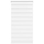 VIDAXL Store zebre blanc 70x100 cm largeur du tissu 65,9 cm polyester