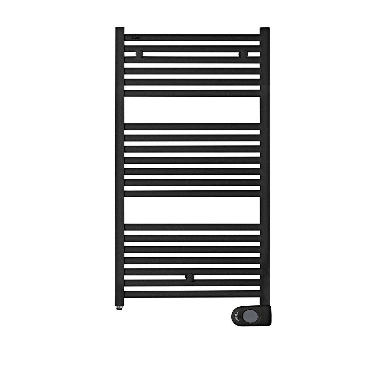 Acova Sèche-serviettes électrique – Tweed noir – 500 W – 96,8 x 50 cm – Inertie fluide