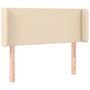 Voir la diapositive 3 : VIDAXL Tete de lit a LED Creme 83x16x78/88 cm Tissu