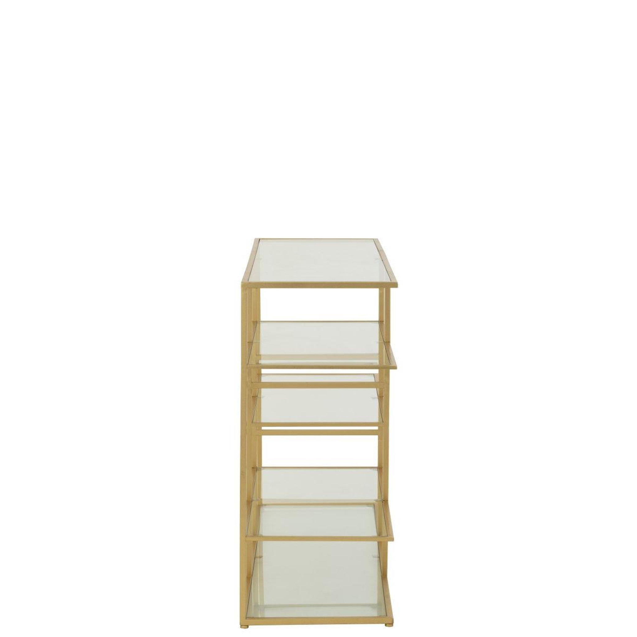 Voir la diapositive 4 : J-LINE Console en verre  thaddeus  120cm doré