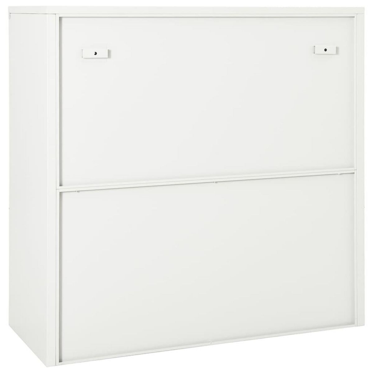 VIDAXL Armoire a portes coulissantes Blanc 90x40x90 cm Acier