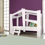 Voir la diapositive 1 : Lit enfant cabane avec sommier  couchage 90 x 190 cm BROUSSE