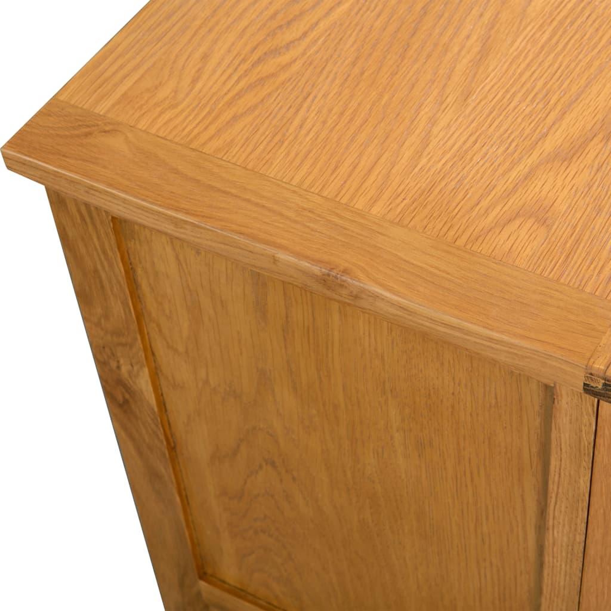 Voir la diapositive 5 : VIDAXL Meuble tv 90x35x48 cm bois de chene massif