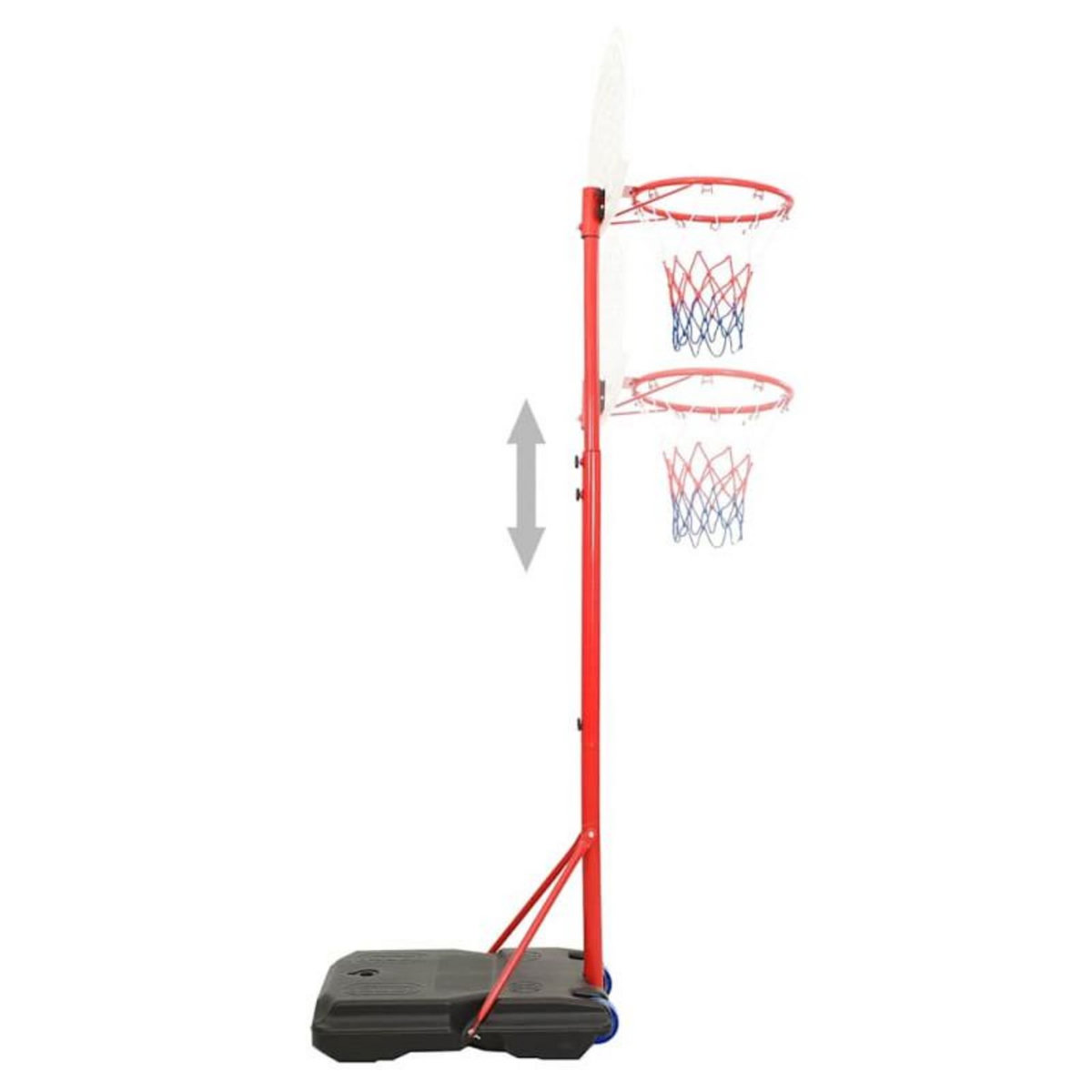 VIDAXL Ensemble de basket portable réglable 200 236 cm