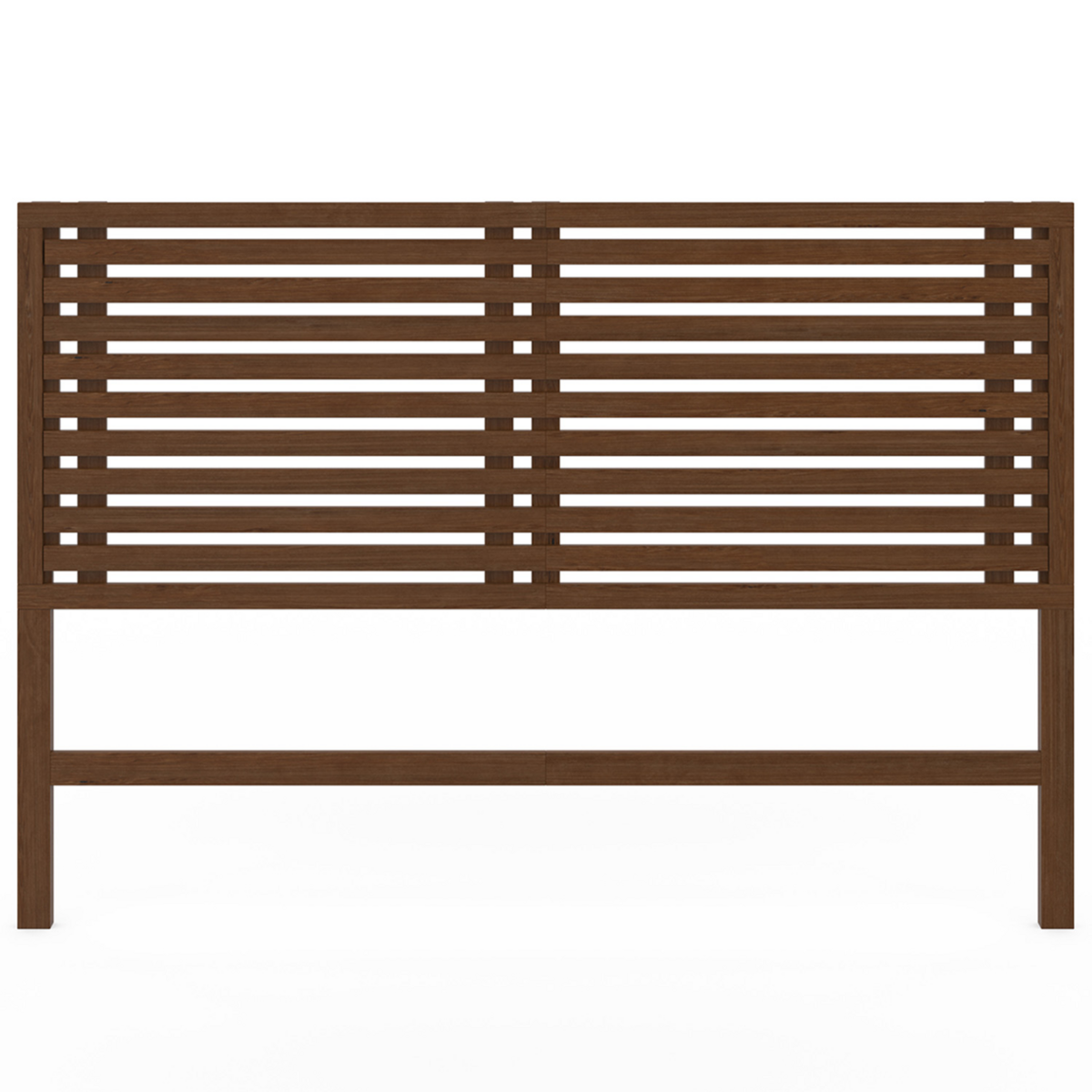 ID MARKET Tête de lit sur pied en lattes AVA 160 cm façon bois vieilli