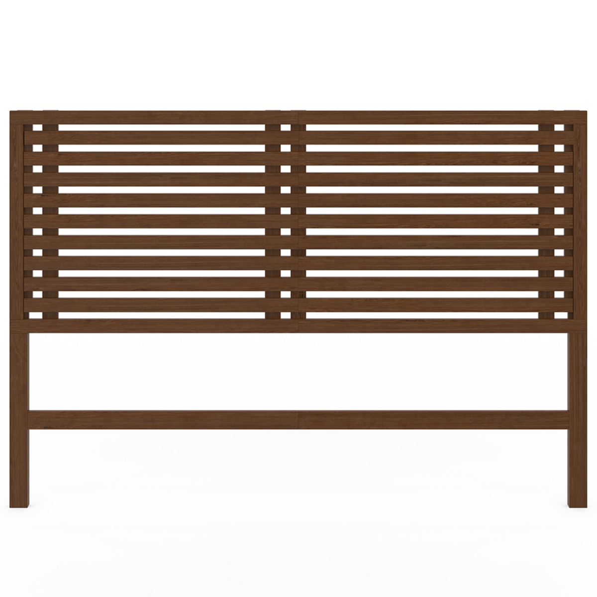 ID MARKET Tête de lit sur pied en lattes AVA 160 cm façon bois vieilli