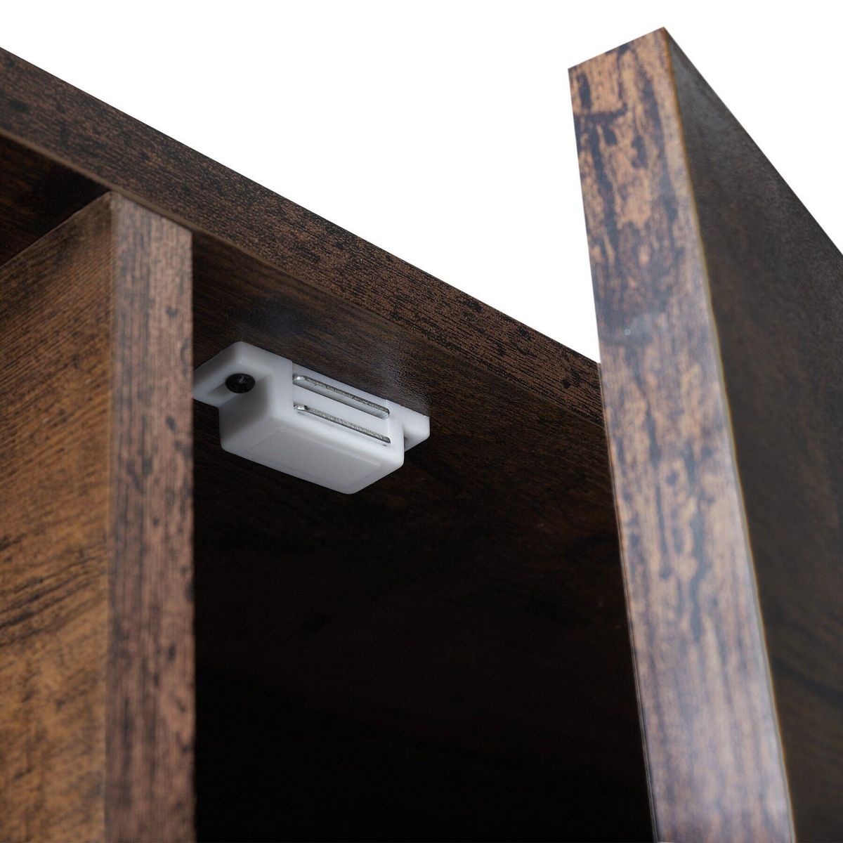 tectake Buffet style industriel Bois foncé industriel, rustique