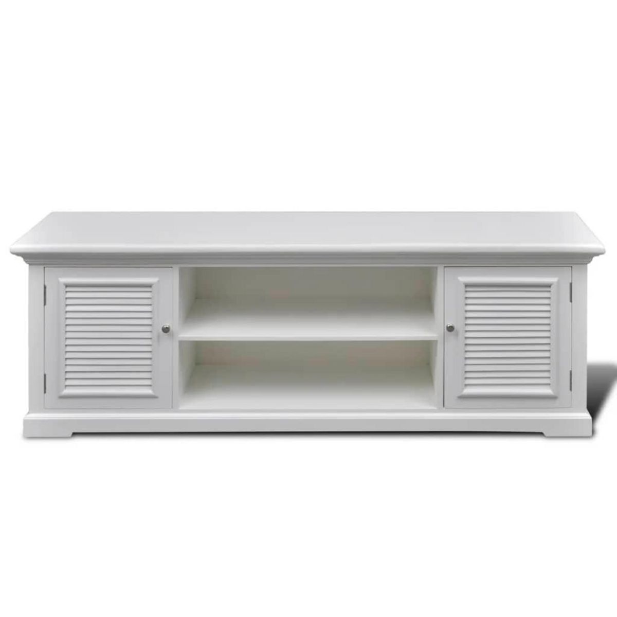VIDAXL Meuble TV Blanc Bois