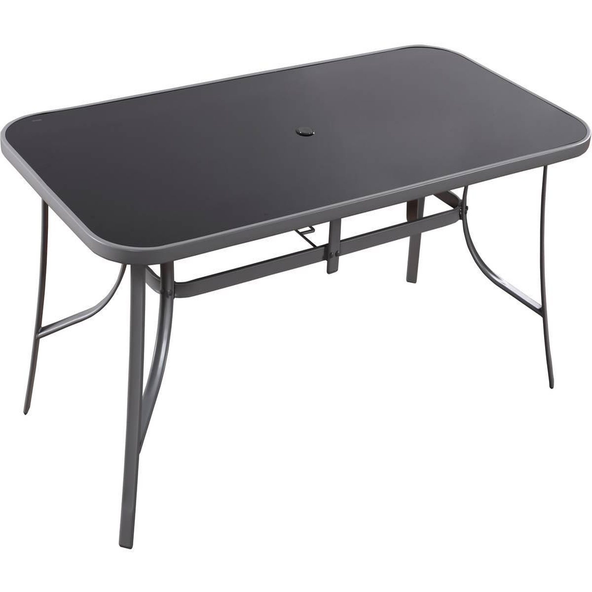 Voir la diapositive 3 : Habitat et Jardin Table et chaises de jardin en textilène  cordoba xl 180  - phoenix - 8 places - gris foncé