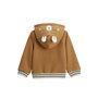 Voir la diapositive 3 : Petit Béguin Sweat à capuche zippé enfant en molleton Lamascotte