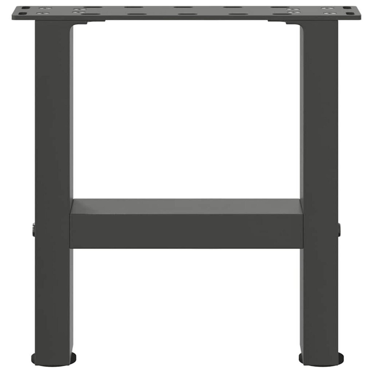 VIDAXL Pieds de table basse anthracite 2 pcs 30x(30-31) cm acier