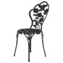 Voir la diapositive 5 : VIDAXL Chaises de bistro lot de 2 Aluminium coule Noir