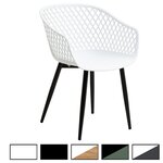 IDIMEX Lot de 4 chaises MADEIRA style scandinave, pieds en bois. Coloris disponibles : Gris, Noir, Vert, Bicolore