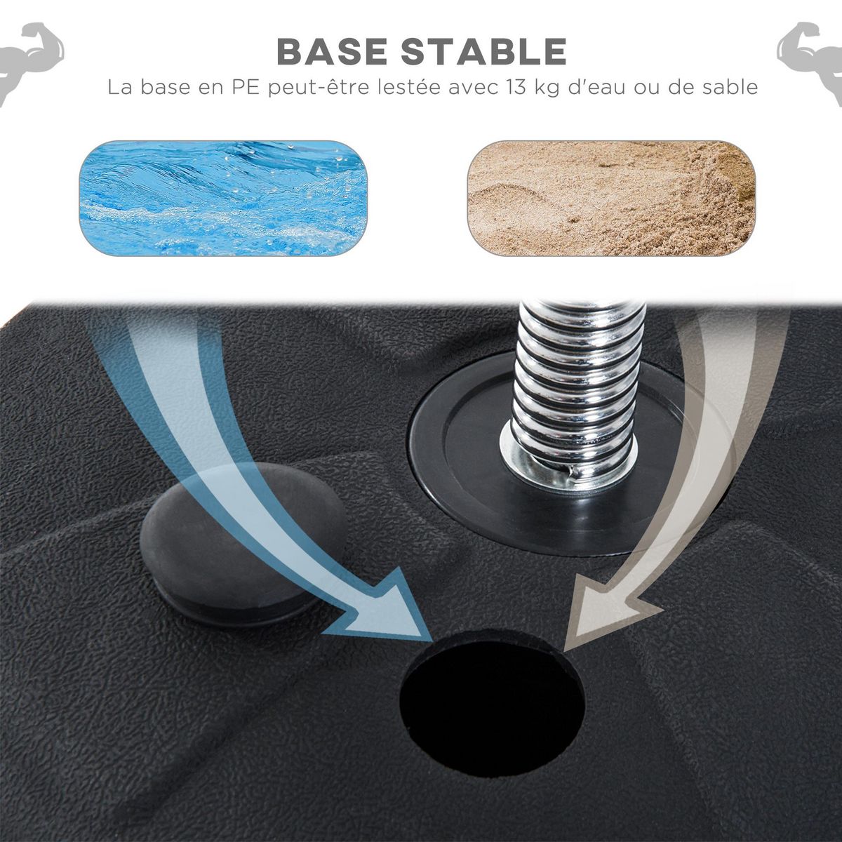 HOMCOM Punching ball sur pied réglable en hauteur 126-144 cm avec gants, pompe et base de lestage rouge