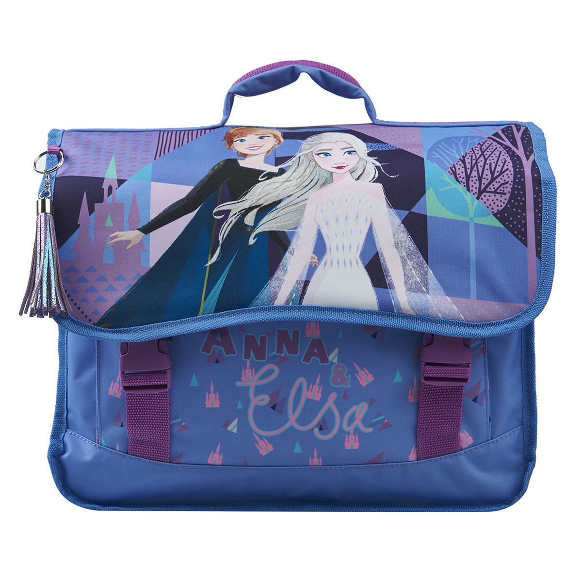 DISNEY Cartable 38 cm bleu REINE DES NEIGES