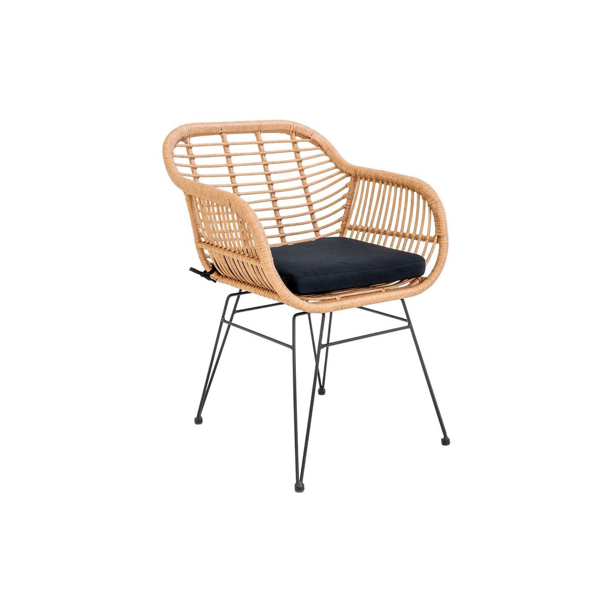 LISA DESIGN Candelaria - lot de 2 chaises - en poly rotin