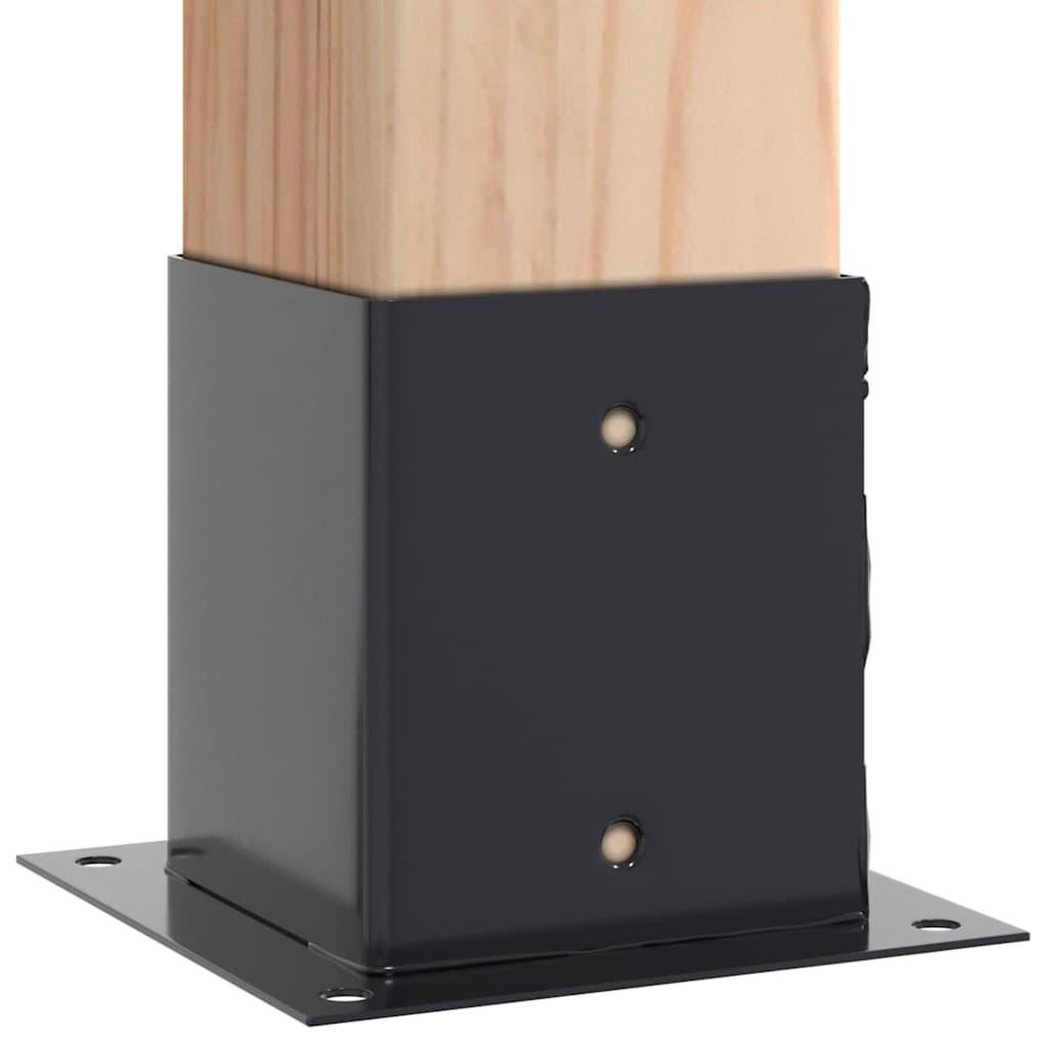 Voir la diapositive 4 : VIDAXL Bases de poteau carrees 4 pcs anthracite 101x101 mm