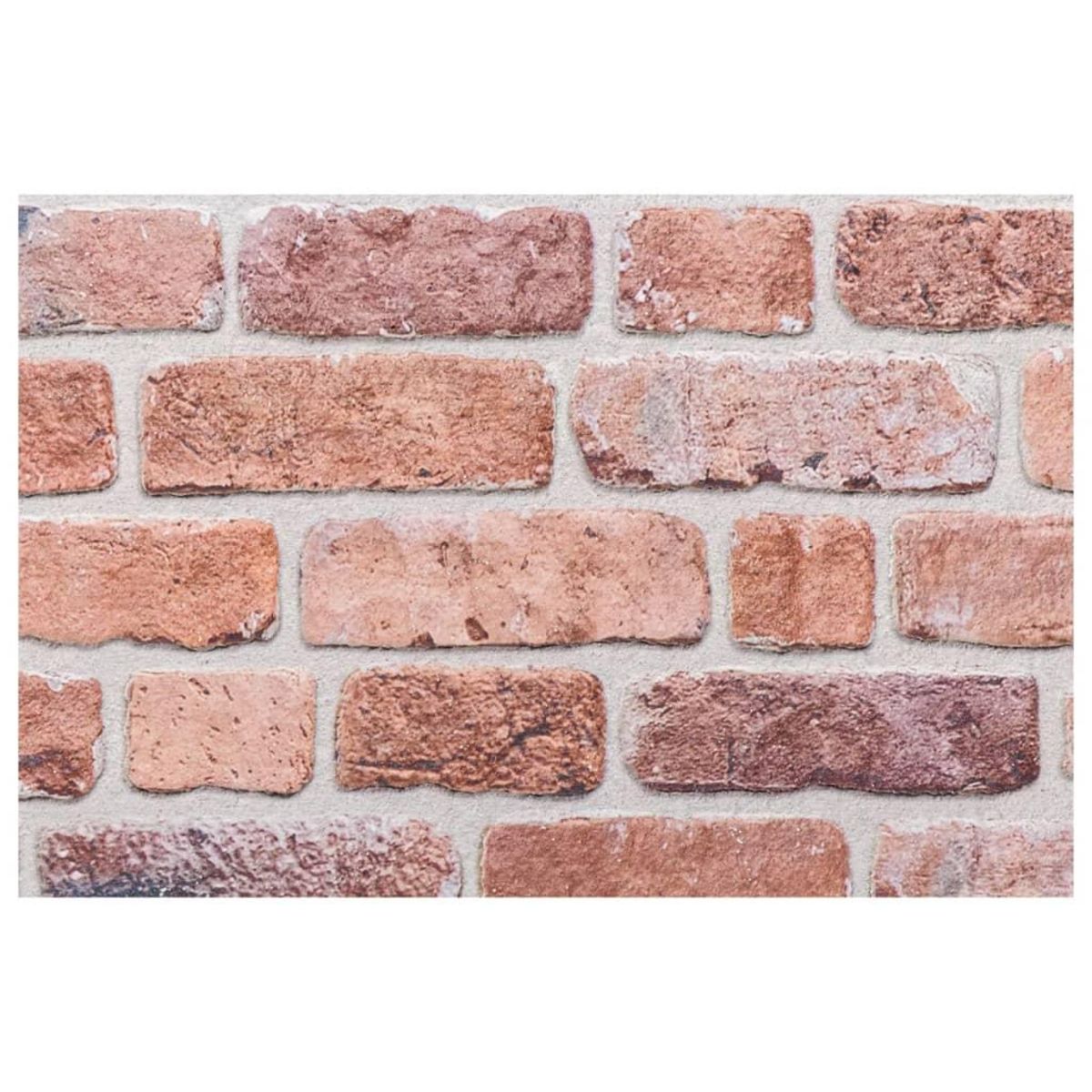 VIDAXL Panneaux muraux 3D 10 pcs rouge 100x50 cm EPS