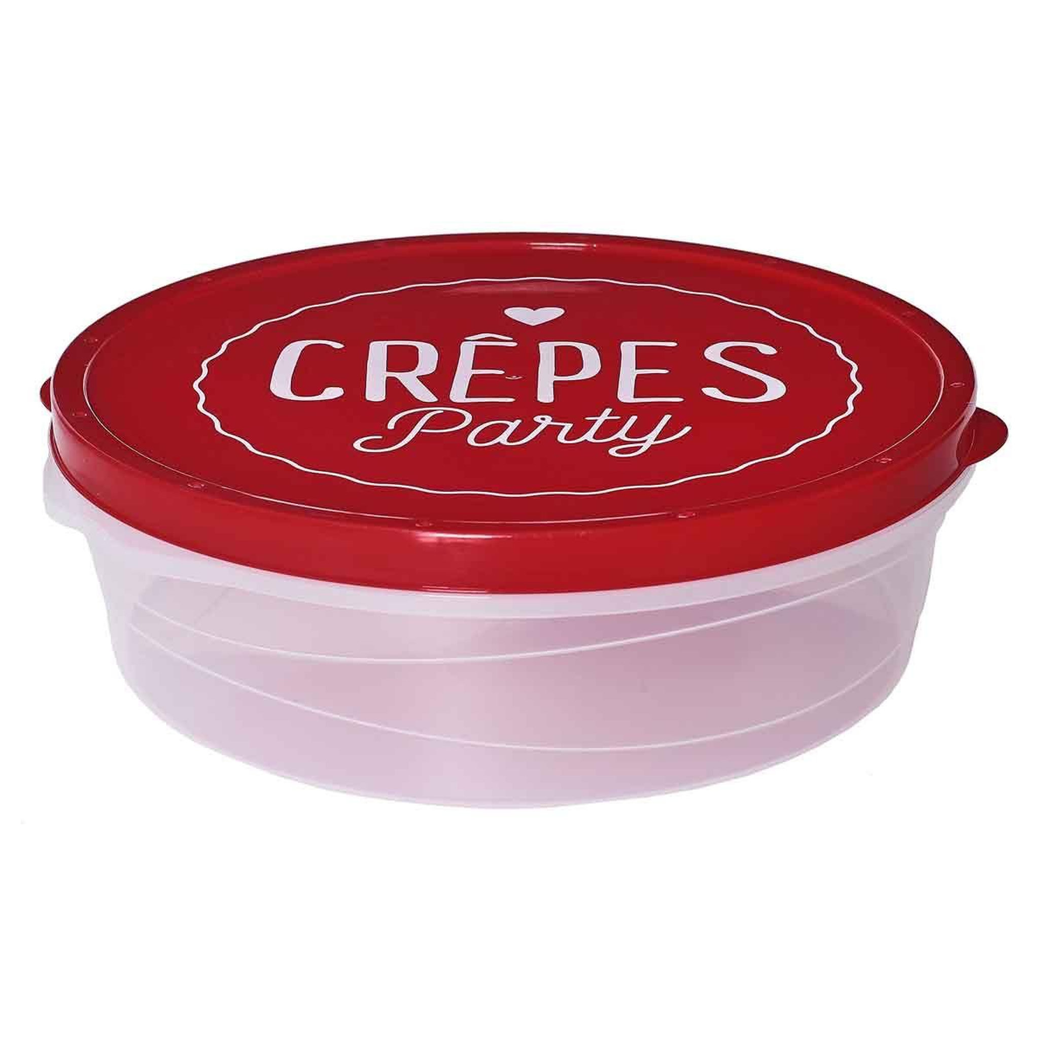 Lily Cook Boîte de conservation  crêpes  28cm rouge