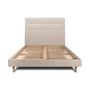 Voir la diapositive 2 : Sommeil de Plomb Lit avec tête de lit lignes tissu et sommier kit - Hauteur totale : 29cm