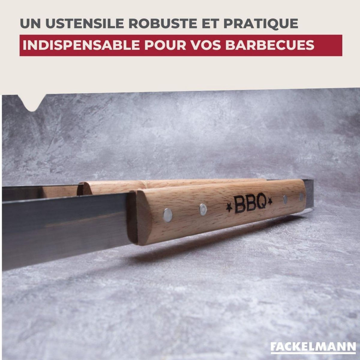 Fackelmann Ensemble de 2 Pinces à barbecue 39 cm Fackelmann BBQ Edition