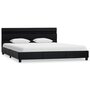 VIDAXL Cadre de lit avec LED Noir Similicuir 160 x 200 cm