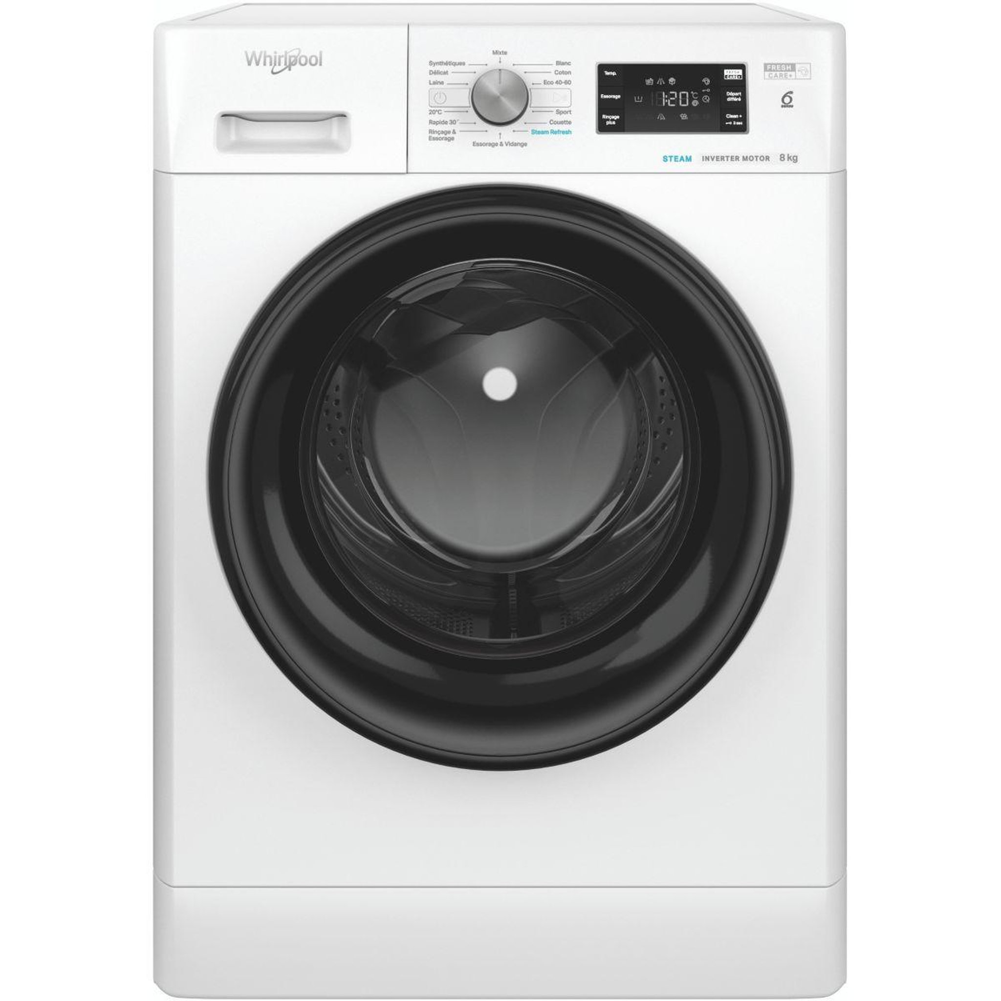 Voir la diapositive 1 : Whirlpool Lave linge hublot FFB8258BVFR