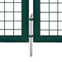 Voir la diapositive 5 : VIDAXL Portail de cloture Acier 306x150 cm Vert