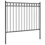 Voir la diapositive 2 : VIDAXL Cloture de jardin Acier 1,7x1,2 m Noir