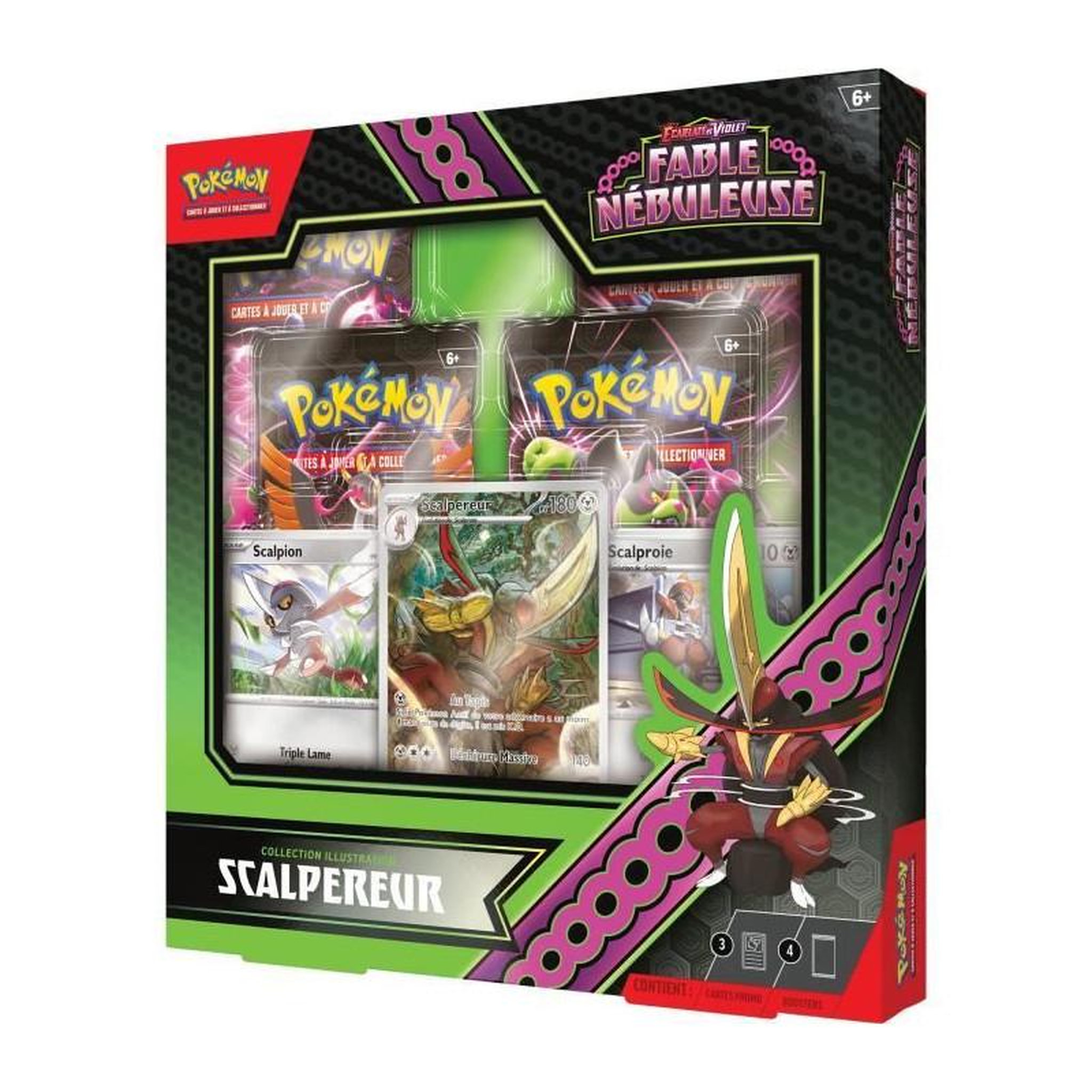 Voir la diapositive 2 : Pokemon Pokémon EV65: Coffret Illustration Scalpereur