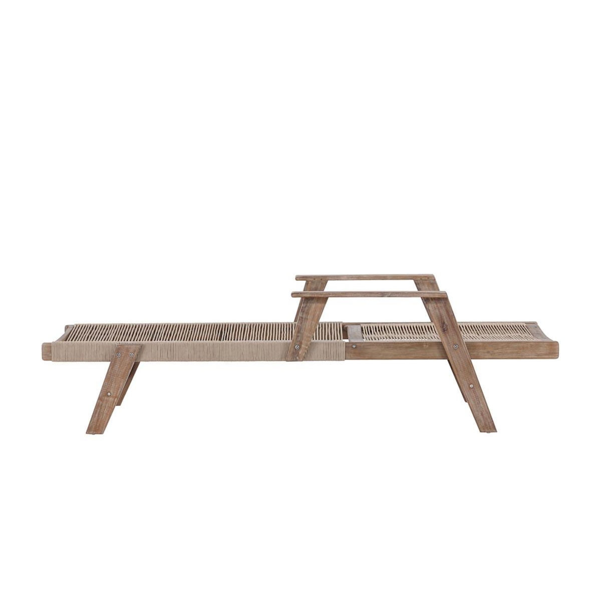 Paris Prix Chaise Longue en Bois  Little John  115cm Marron