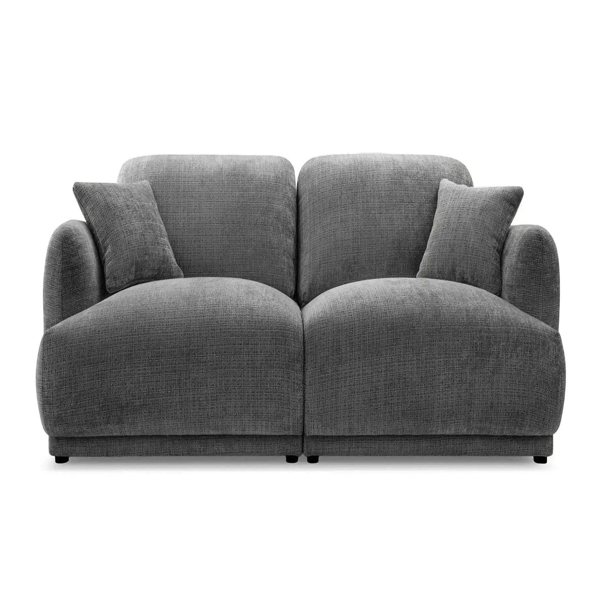Voir la diapositive 1 : CASANOVA PARIS Rosalie - canapé droit tissu chenille 2 places