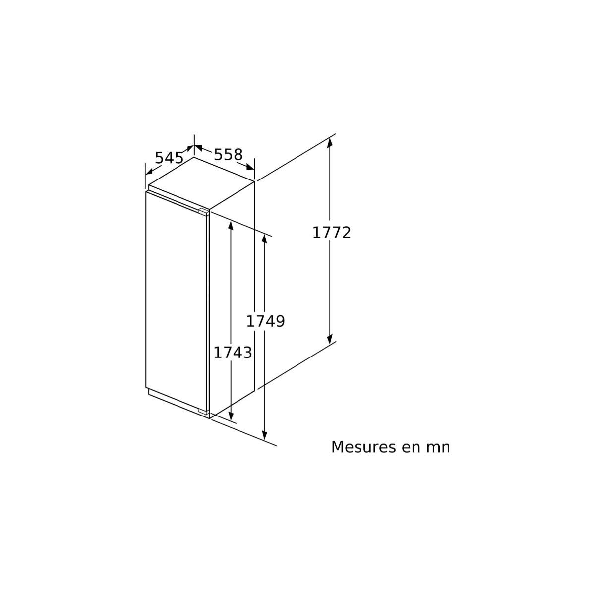BOSCH Congélateur intégrable à pantographes 212 - GIN81VEE0