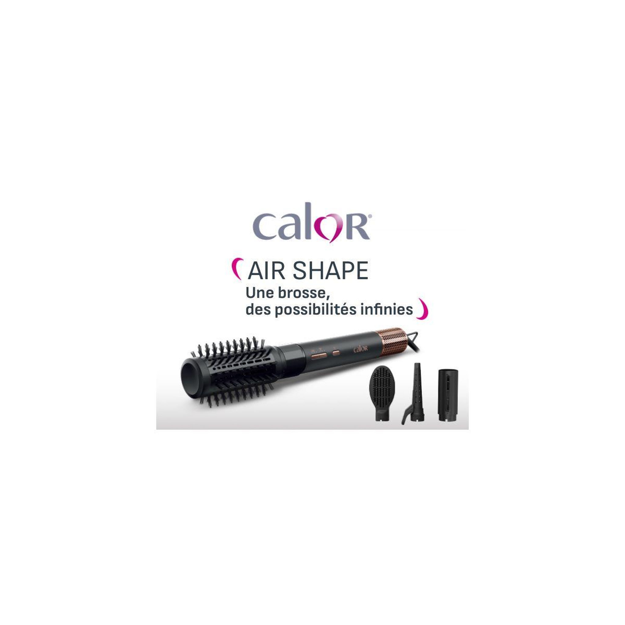 Voir la diapositive 2 : CALOR Brosse soufflante air shape ub9820c0 4 en 1 multistyler