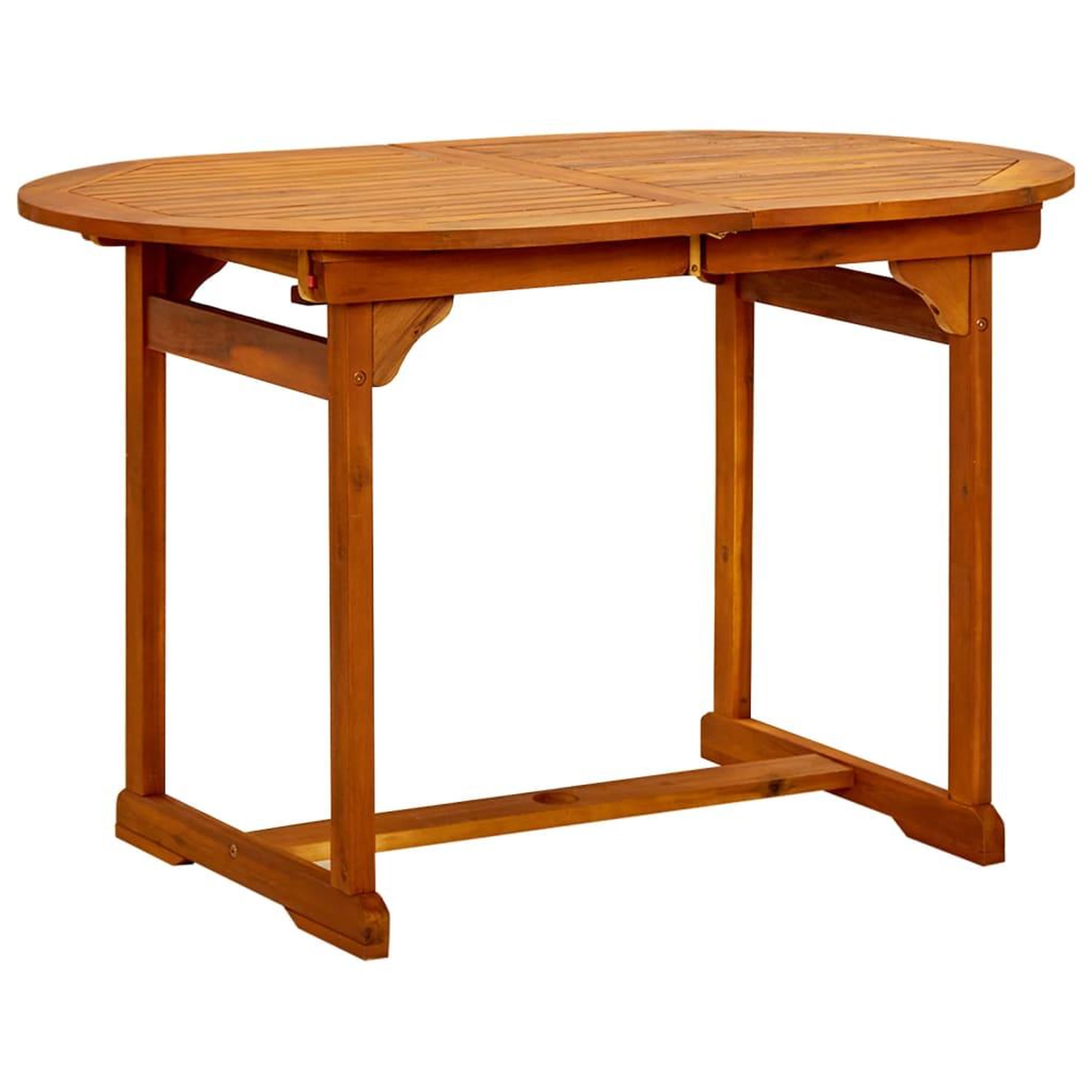 Voir la diapositive 4 : VIDAXL Table a dîner de jardin (120-170)x80x75 cm Bois d'acacia massif