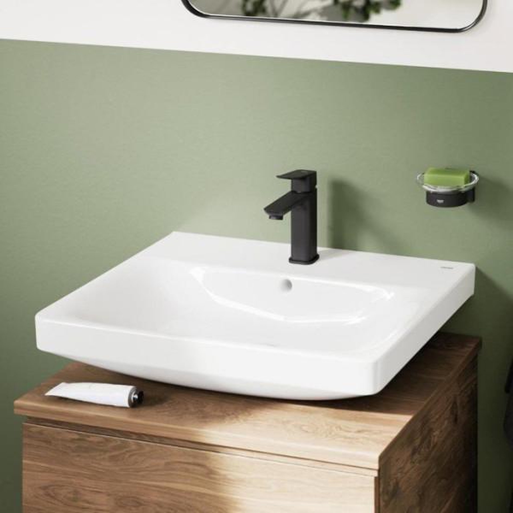 Voir la diapositive 2 : Grohe Mitigeur de lavabo - grohe dice - taille m - cartouche ch3 & clic-clac - noir mat