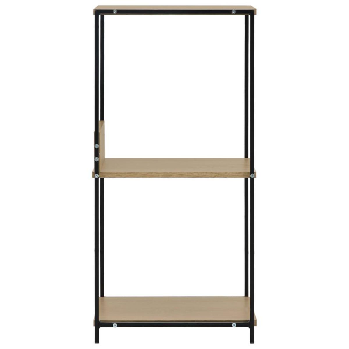 VIDAXL Etagere a livres droite petite Noir et chene 33,5x39,6x79,7 cm