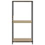 Voir la diapositive 4 : VIDAXL Etagere a livres droite petite Noir et chene 33,5x39,6x79,7 cm
